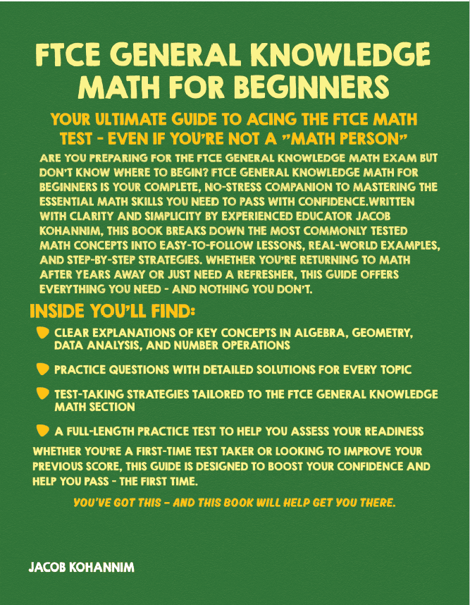 FTCE General Knowledge Math for Beginners